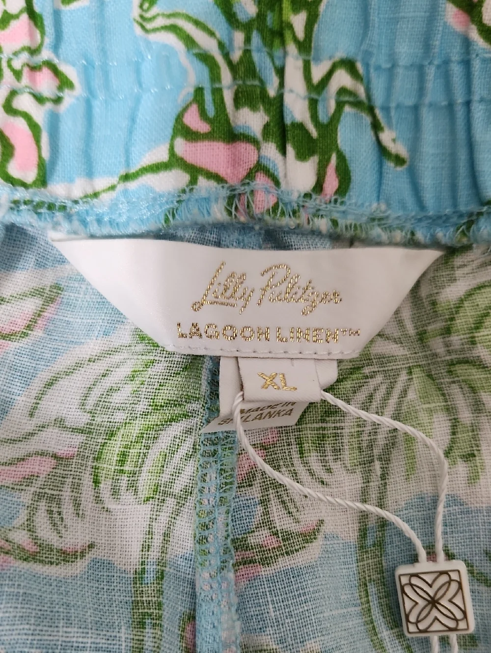 NWT Lilly Pulitzer Elodey Linen Short. Size XL - Picture 6 of 8